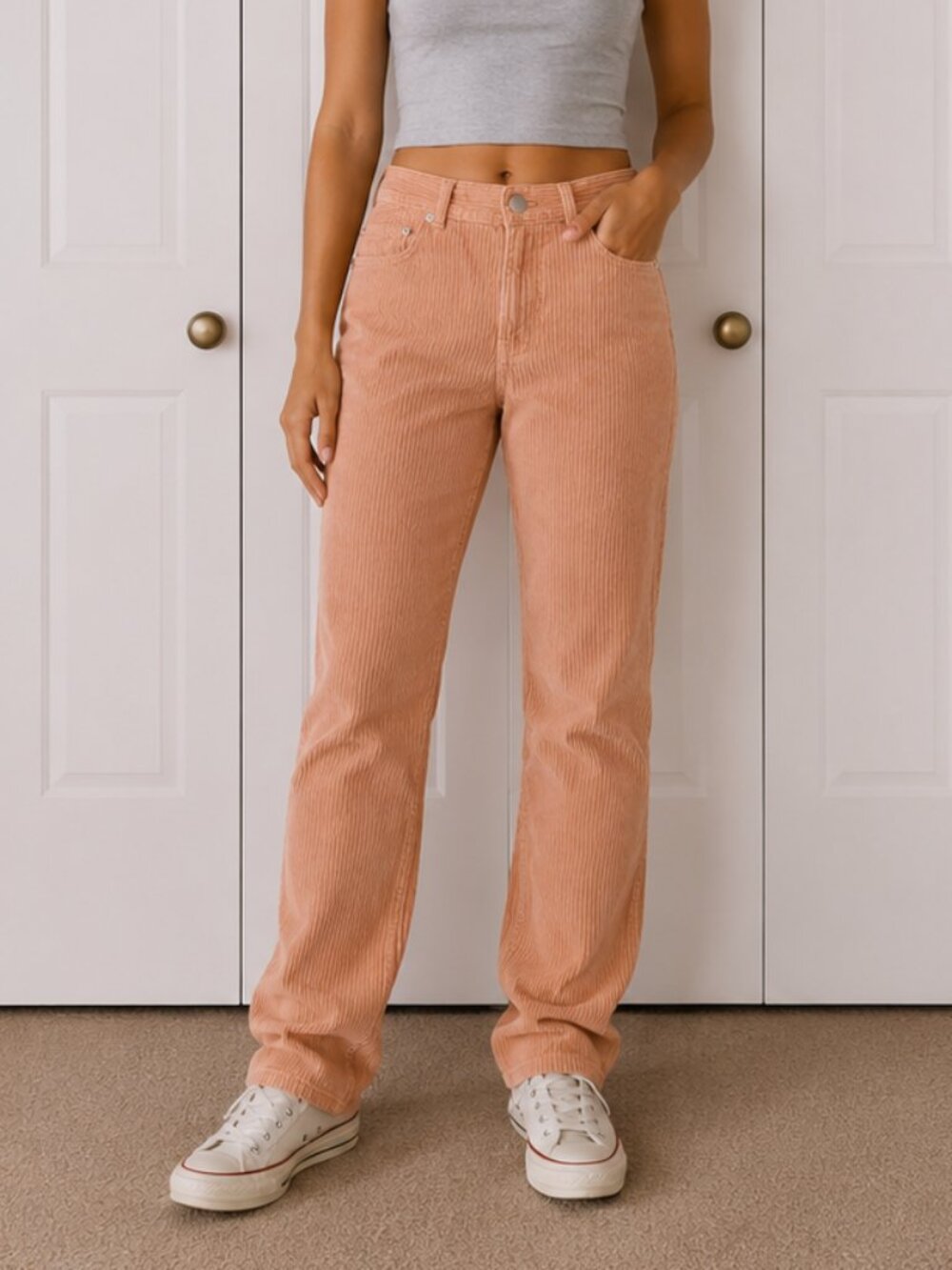 ASOS Corduroy Pants in Orange - Size 25/32